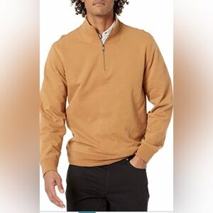 Amazon Essentials Mens Lightweight French Terry Quarter-Zip Mockneck Sweatshirt